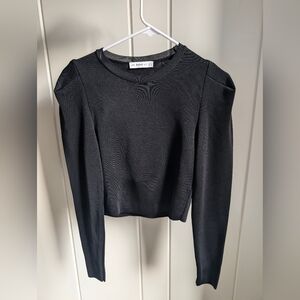 Zara Knit With Shoulder Padding, Super Soft Thermal Inner Lining Fabric, Small